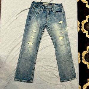 BKE Carter Men’s Bootcut Distressed 33R